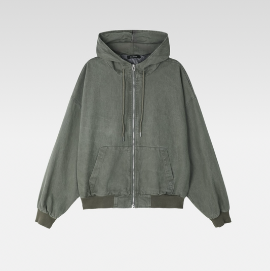 Two way zip up hoodie