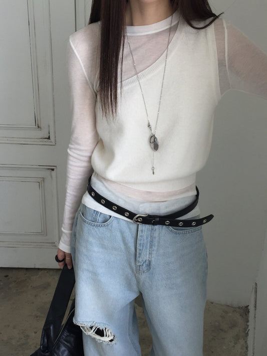 French Cashmere Vest