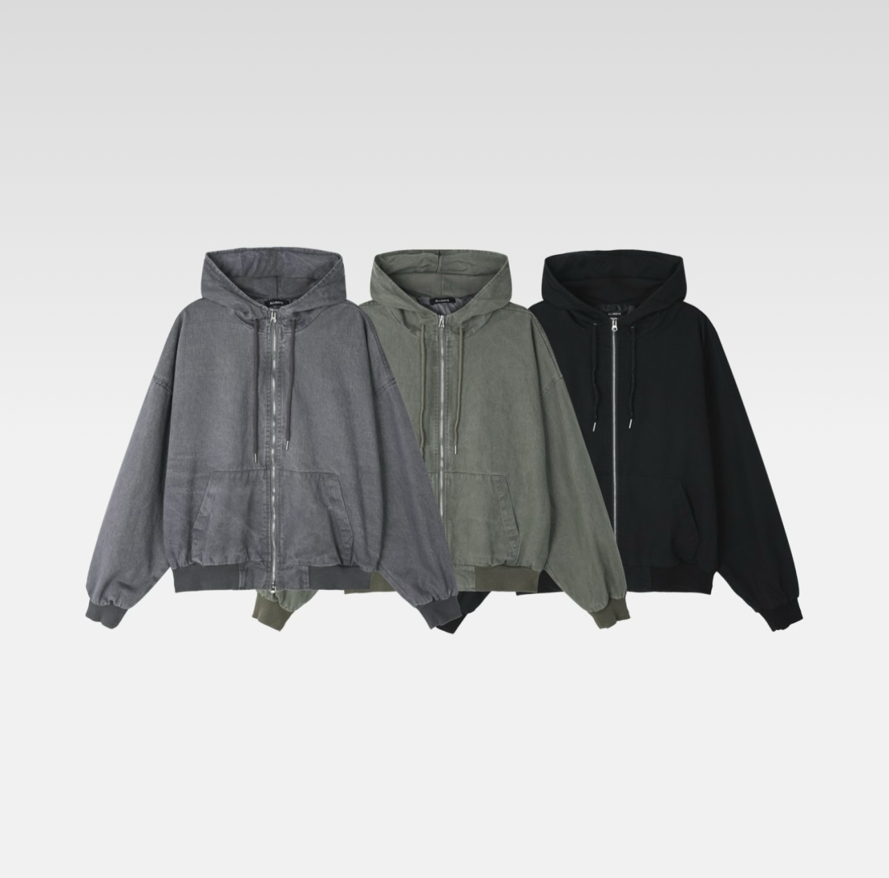 Two way zip up hoodie