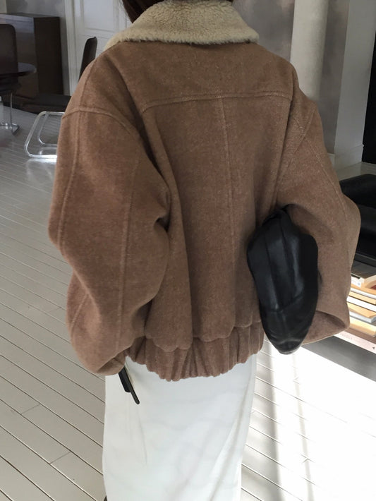 Herringbone Fleece Jacket