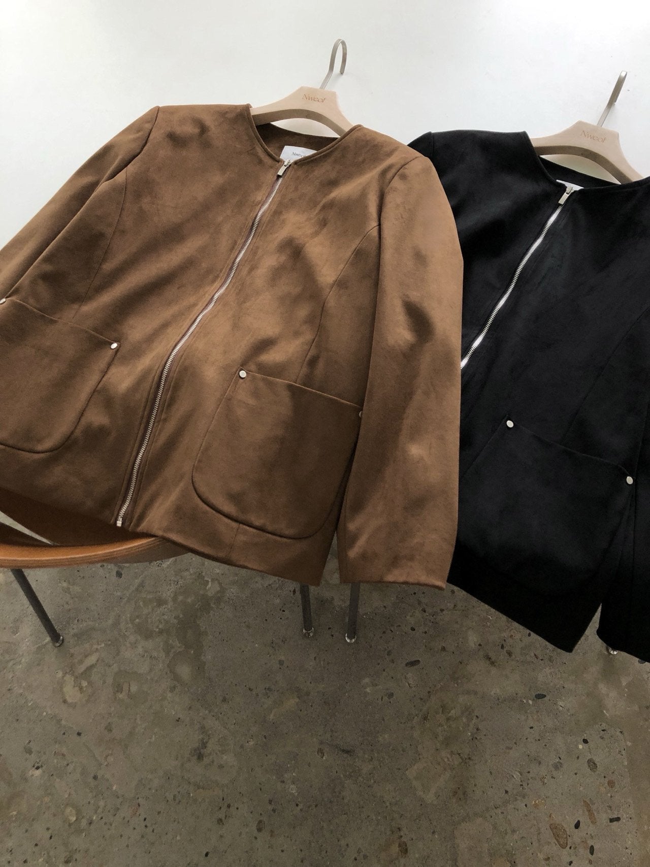 Suede Half Jacket