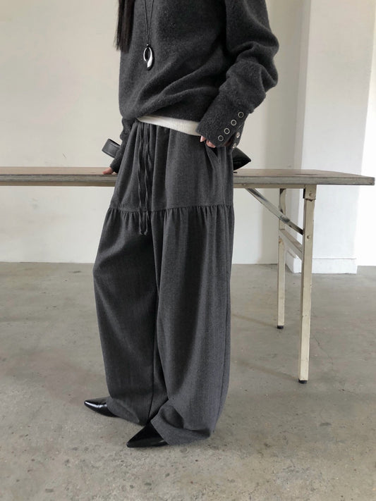 Wool Stripe Trousers