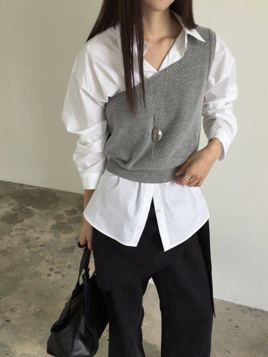 French Cashmere Vest