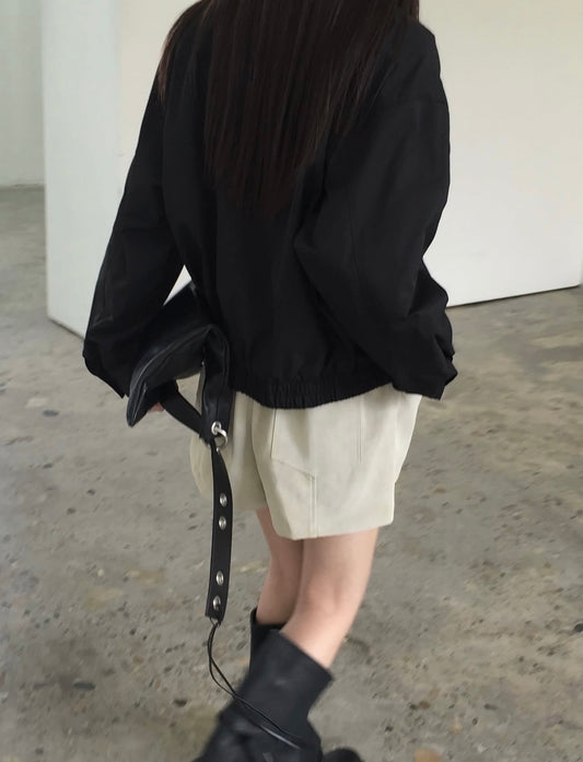 Suede Leather Shorts