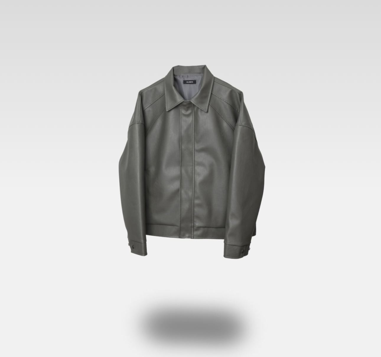 Raglan Leather Jacket