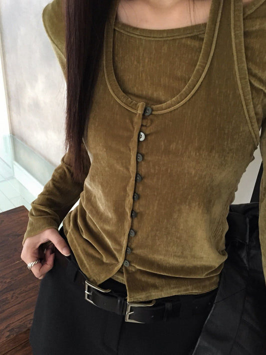 Boa Layer Long Sleeve Top