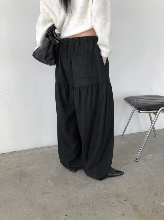 Wool Stripe Trousers