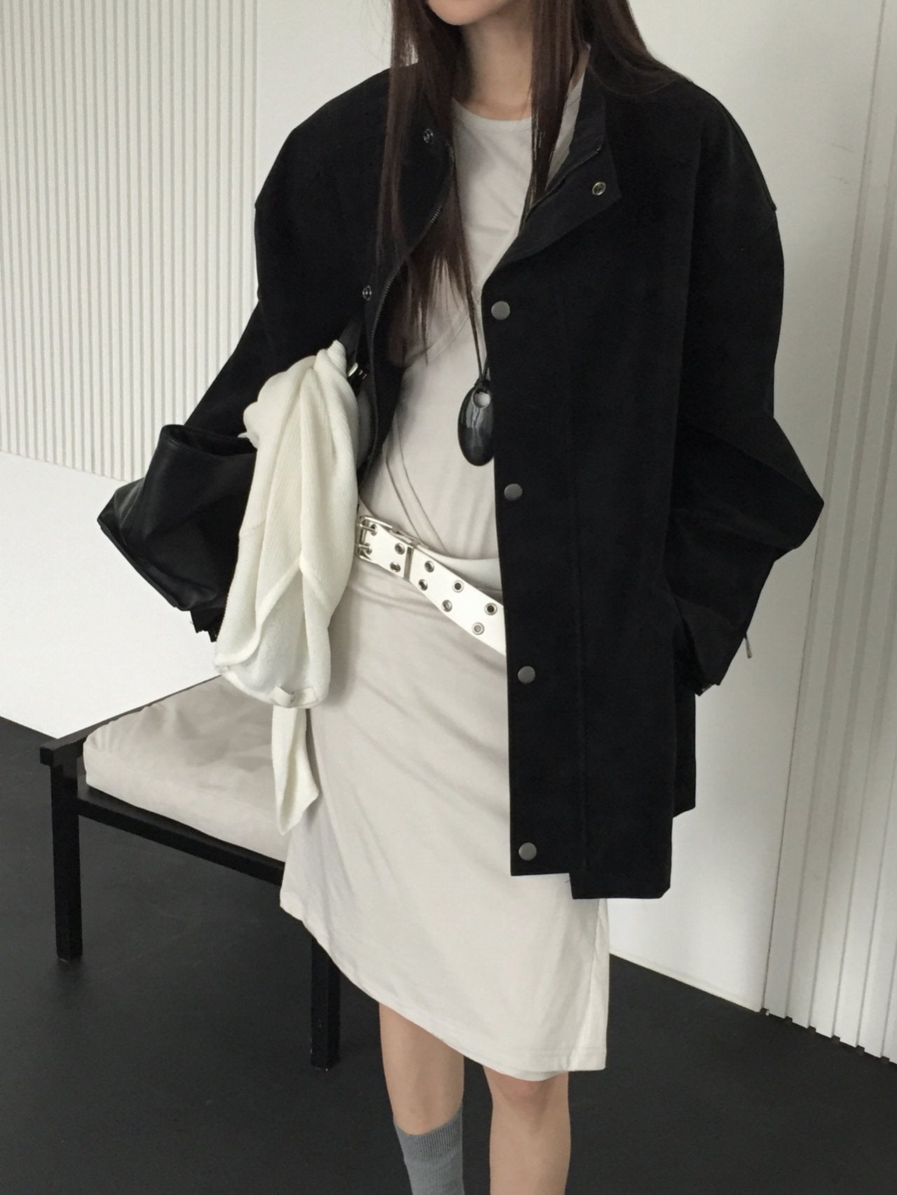 Trench Leather Jacket