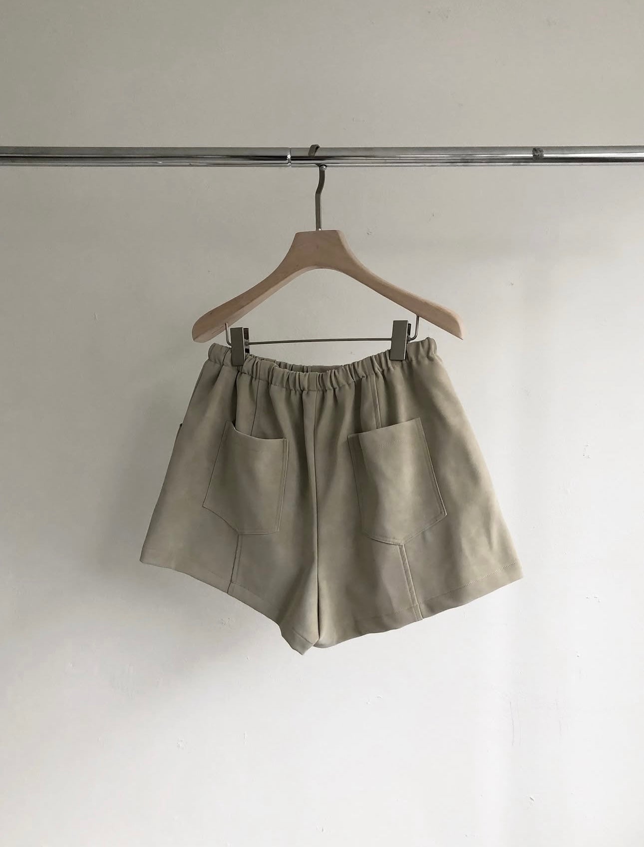 Suede Leather Shorts