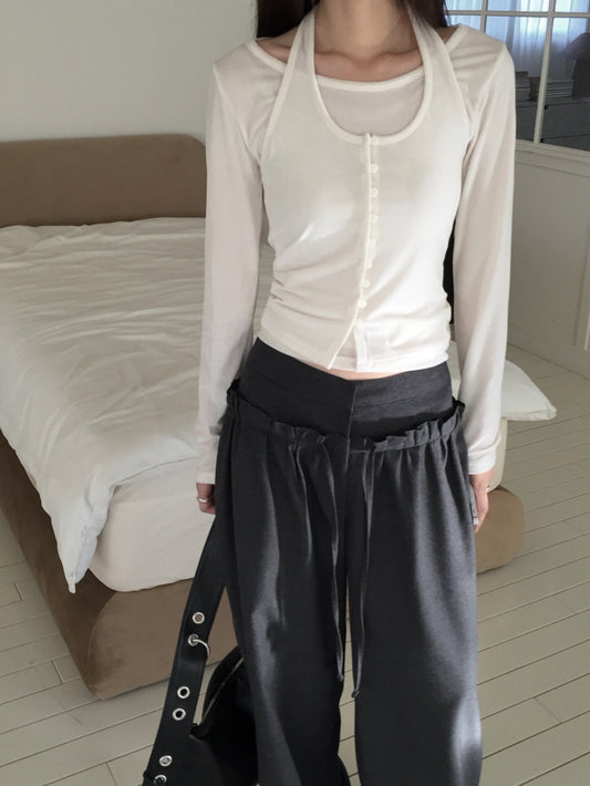 Boa Layer Long Sleeve Top