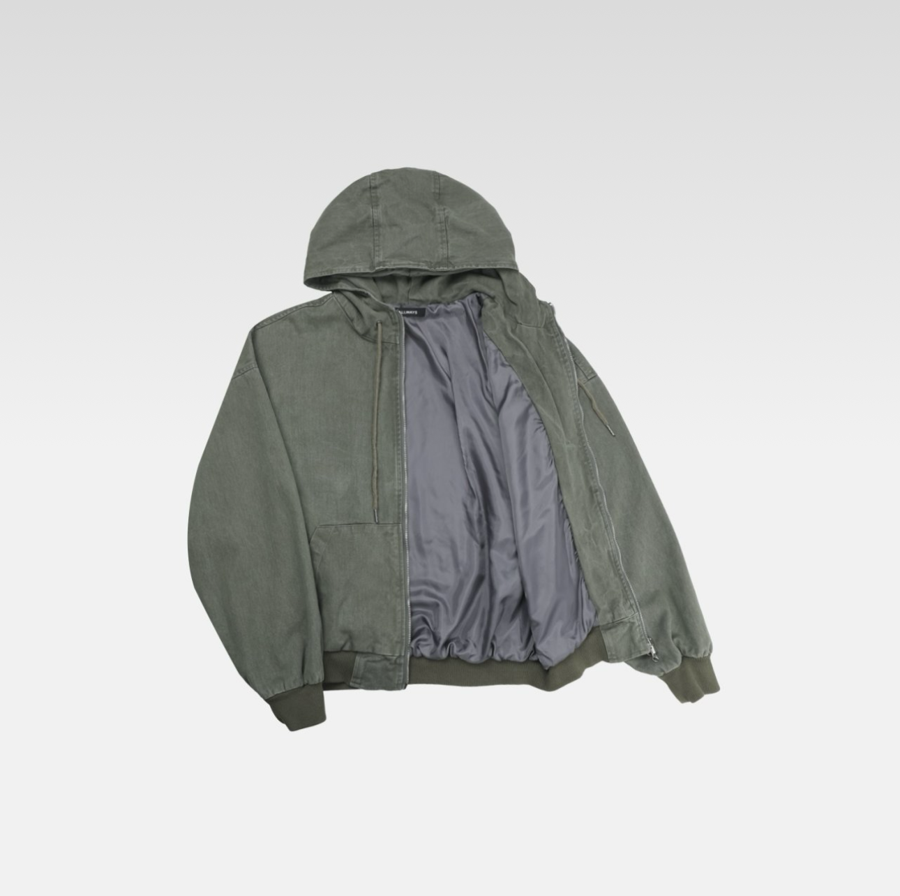 Two way zip up hoodie