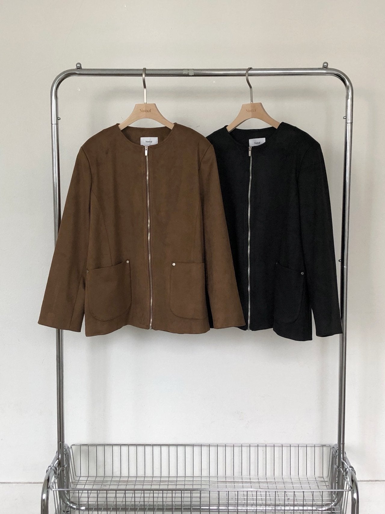 Suede Half Jacket