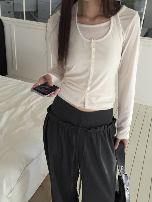 Boa Layer Long Sleeve Top