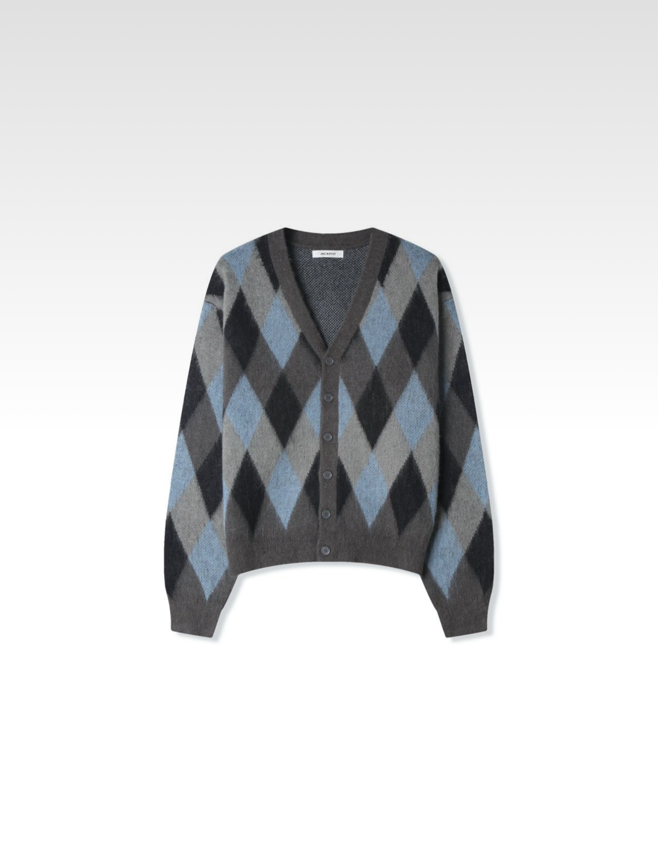 Argyle Knit Cardigan