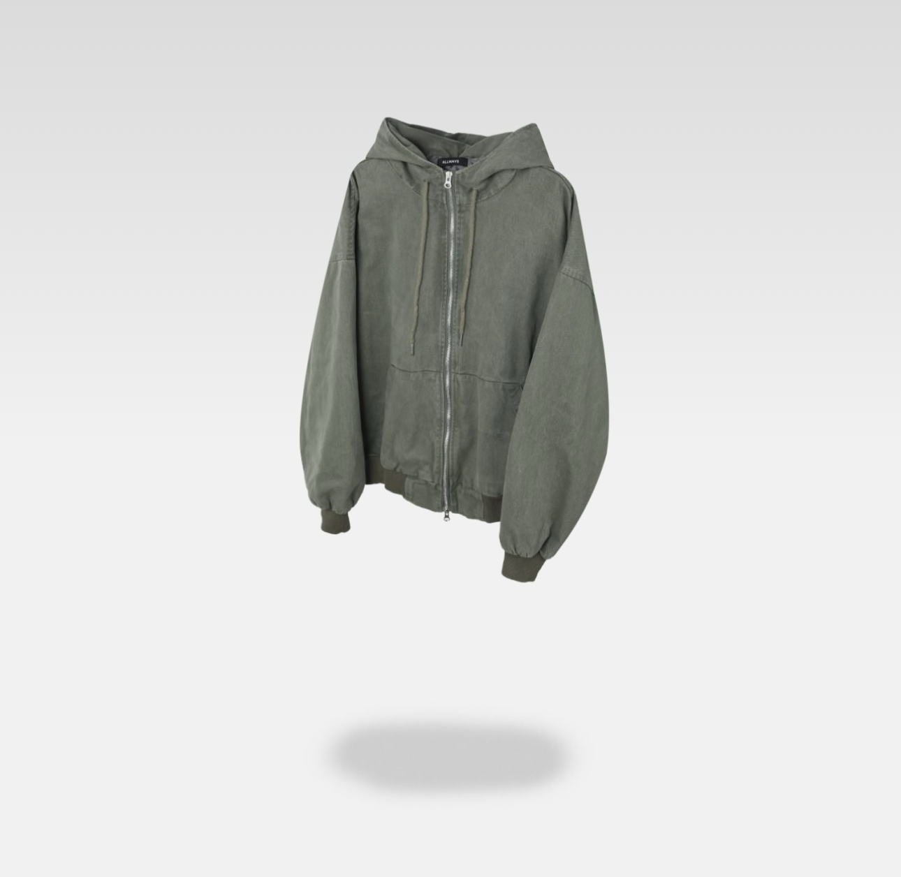 Two way zip up hoodie