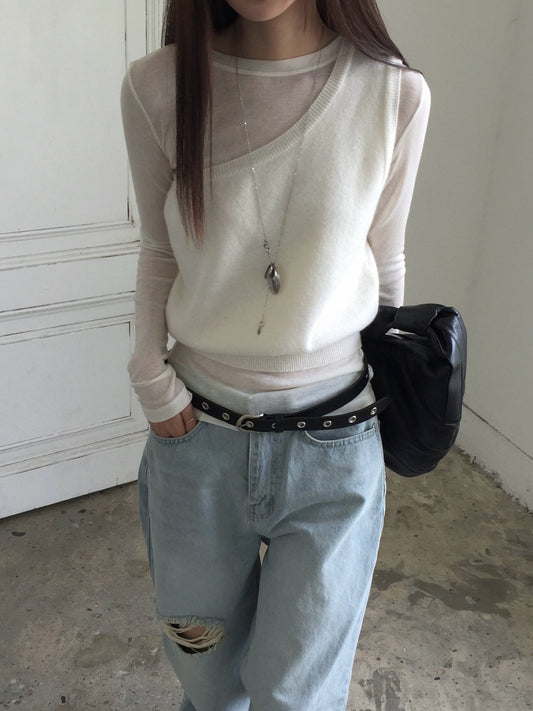 French Cashmere Vest