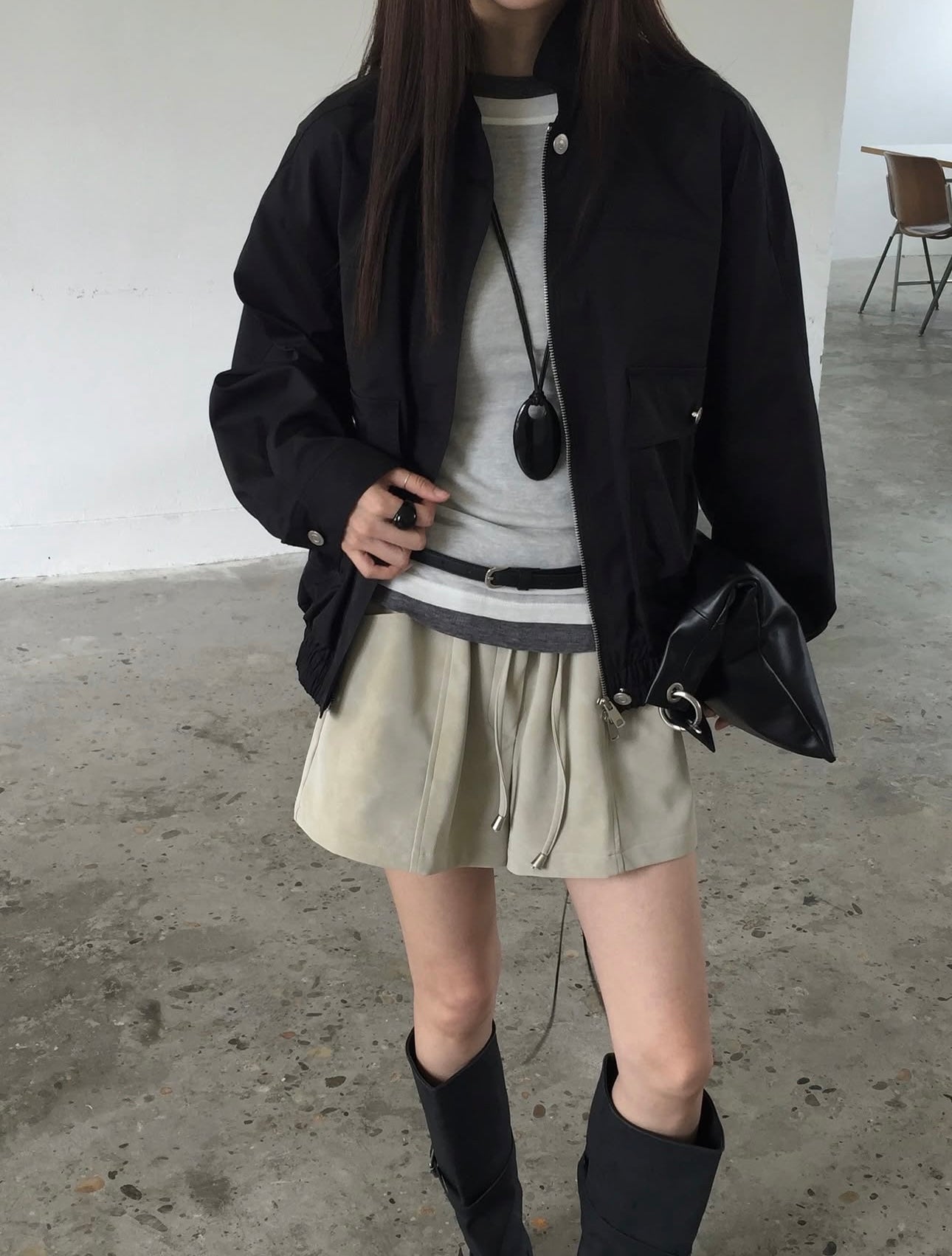 Suede Leather Shorts