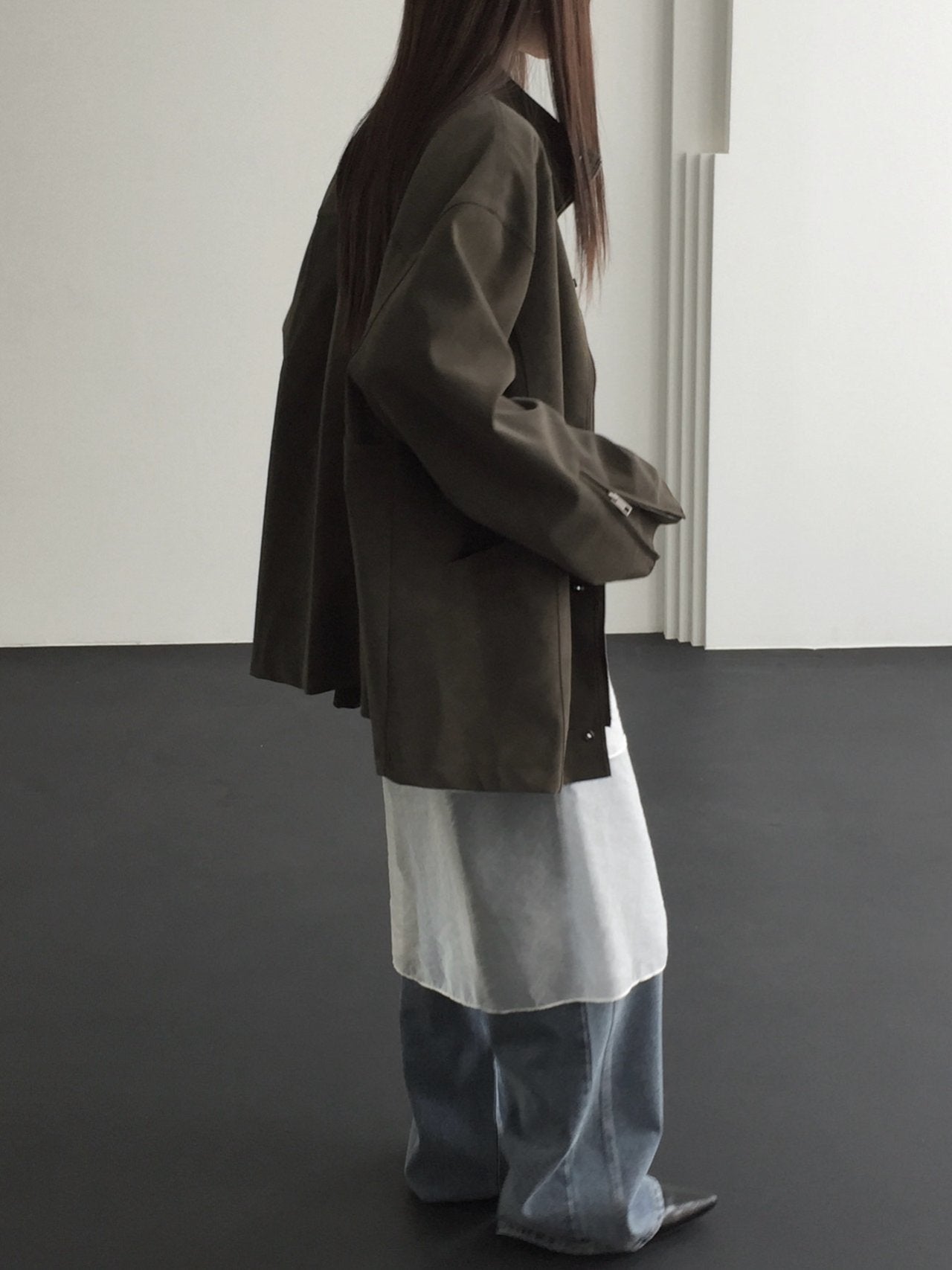 Trench Leather Jacket