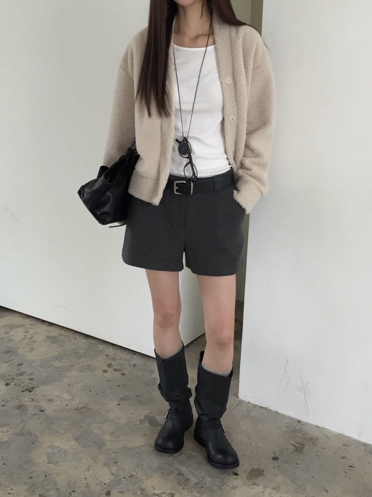 Wool Fleece Cardigan