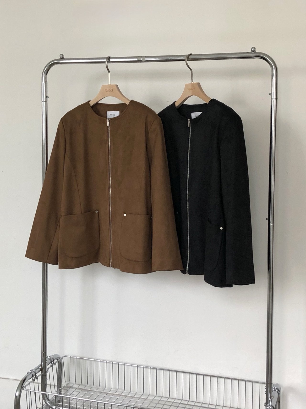Suede Half Jacket
