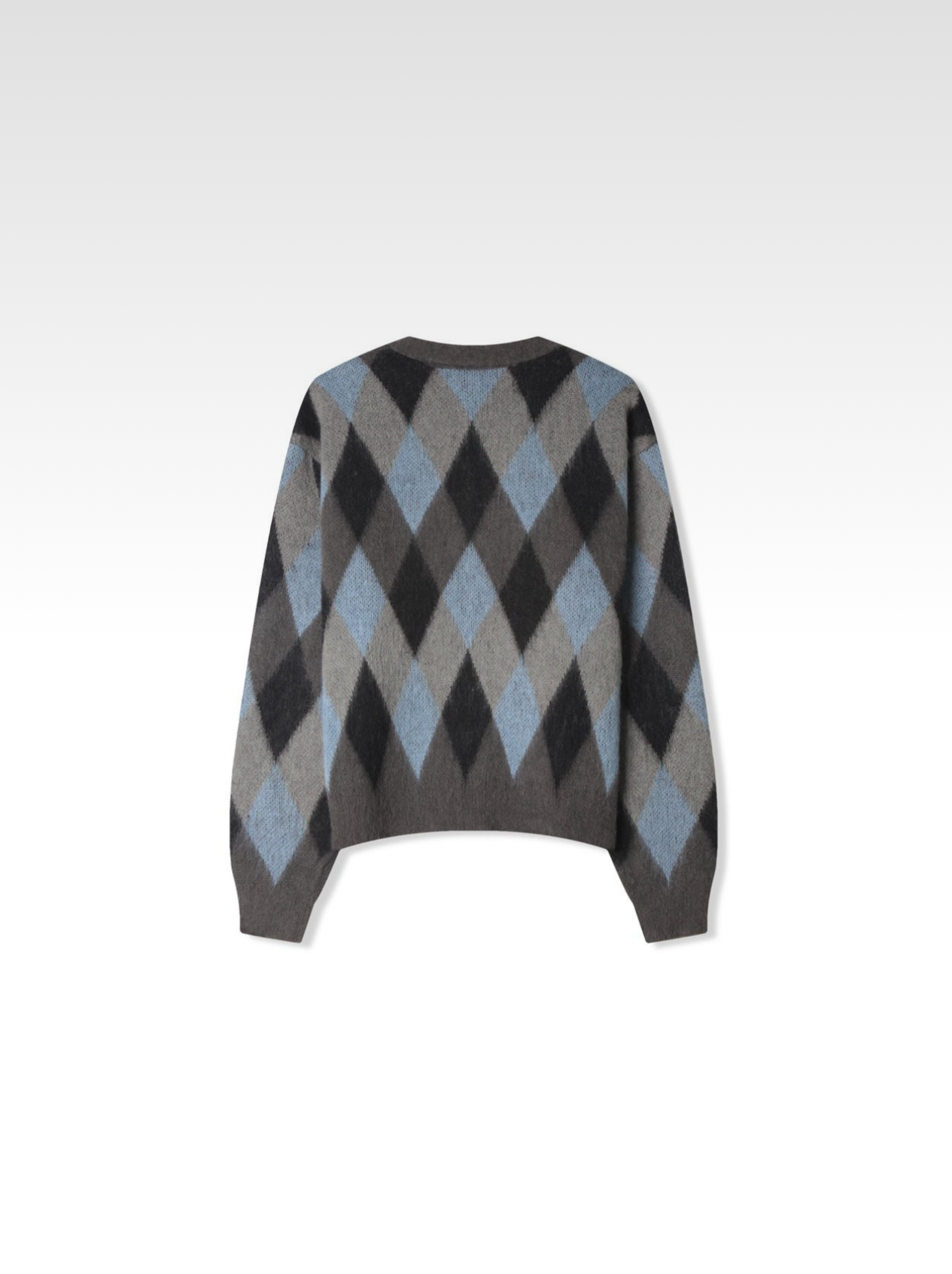 Argyle Knit Cardigan