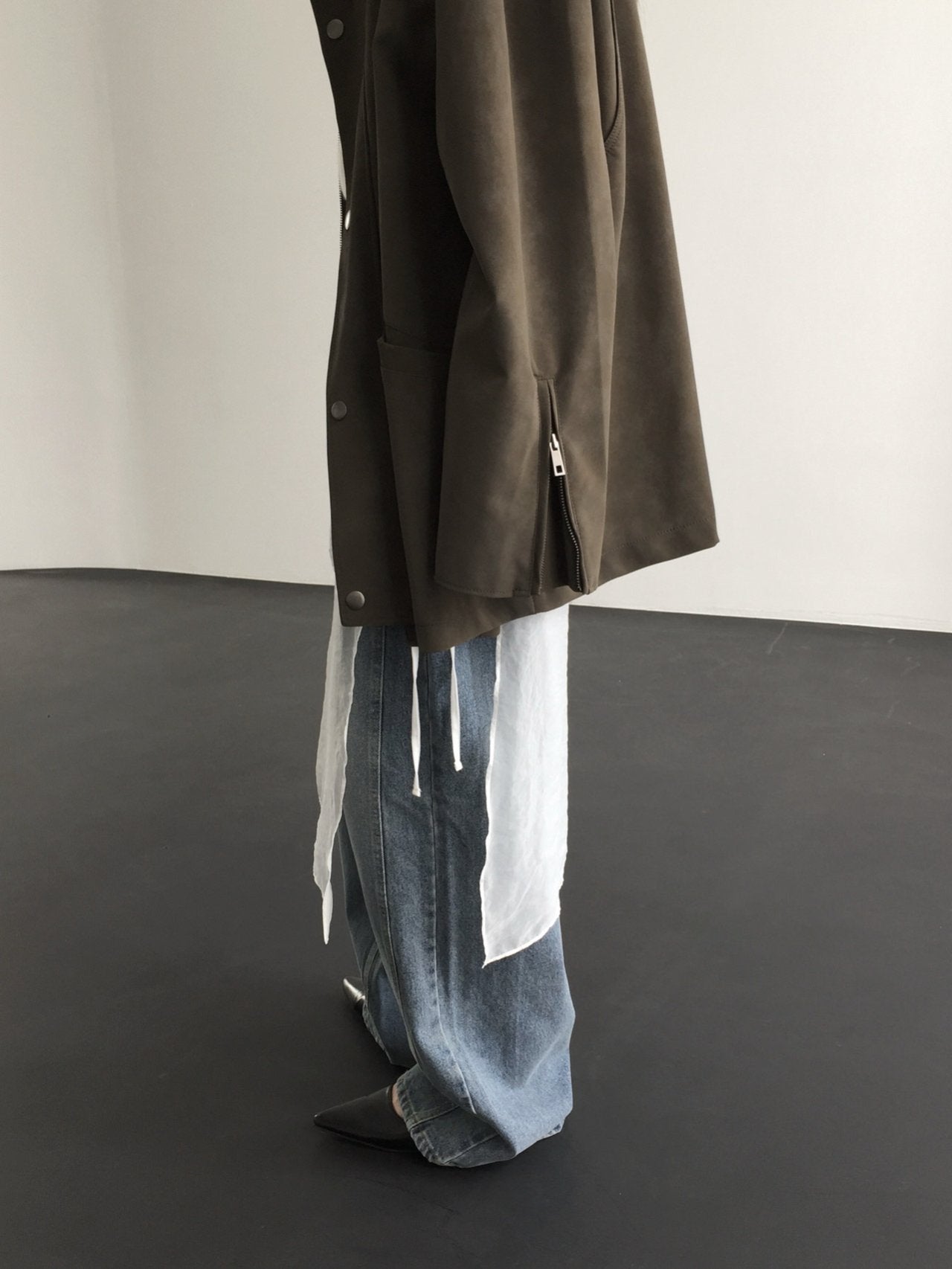 Trench Leather Jacket