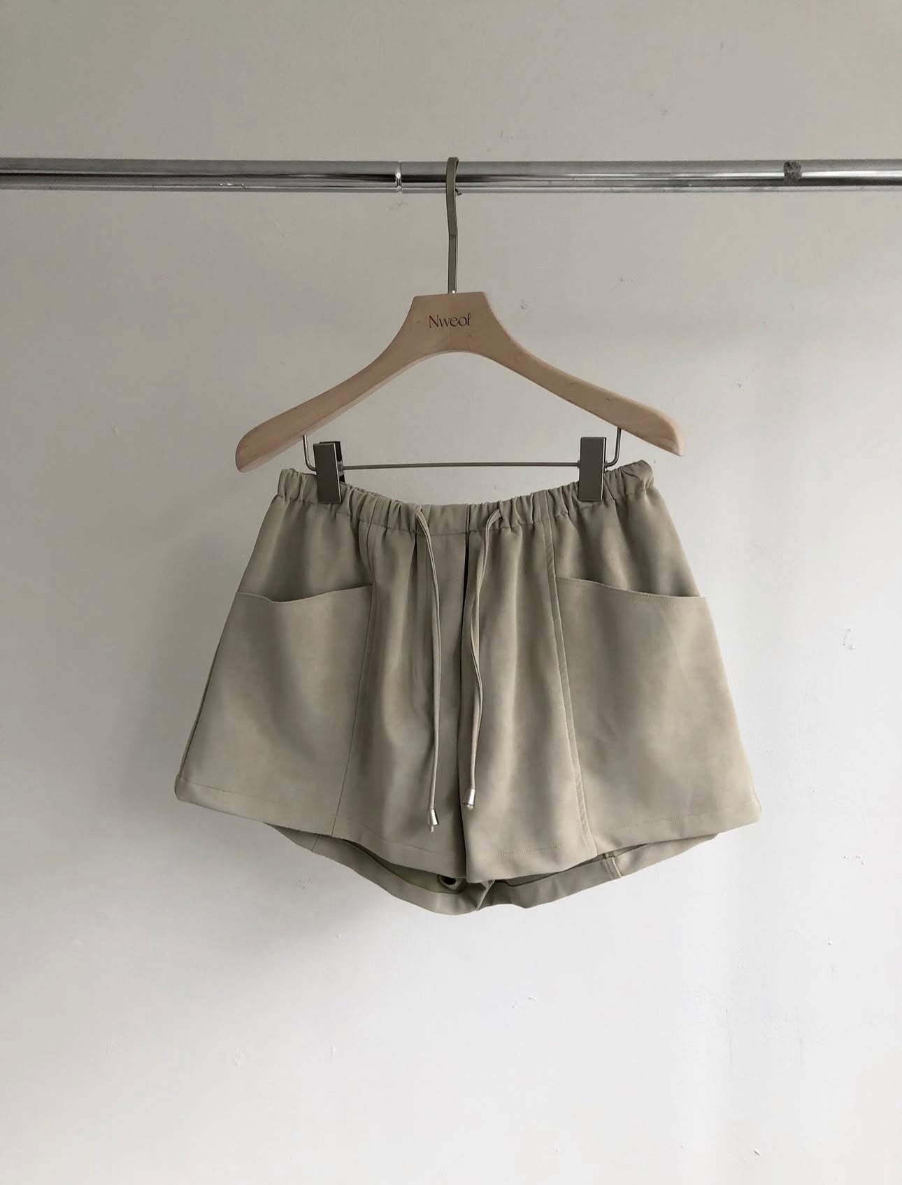 Suede Leather Shorts