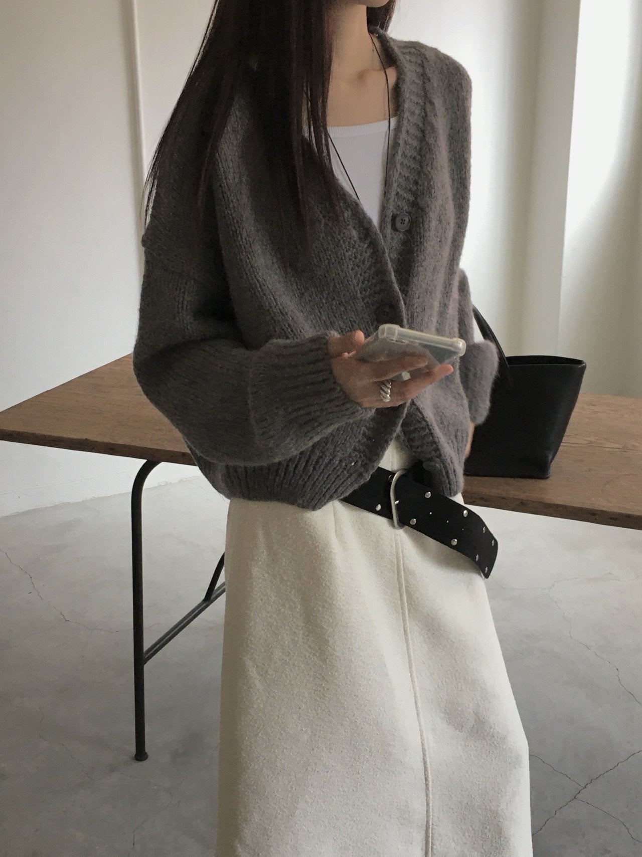 Alpaca Knit Cardigan