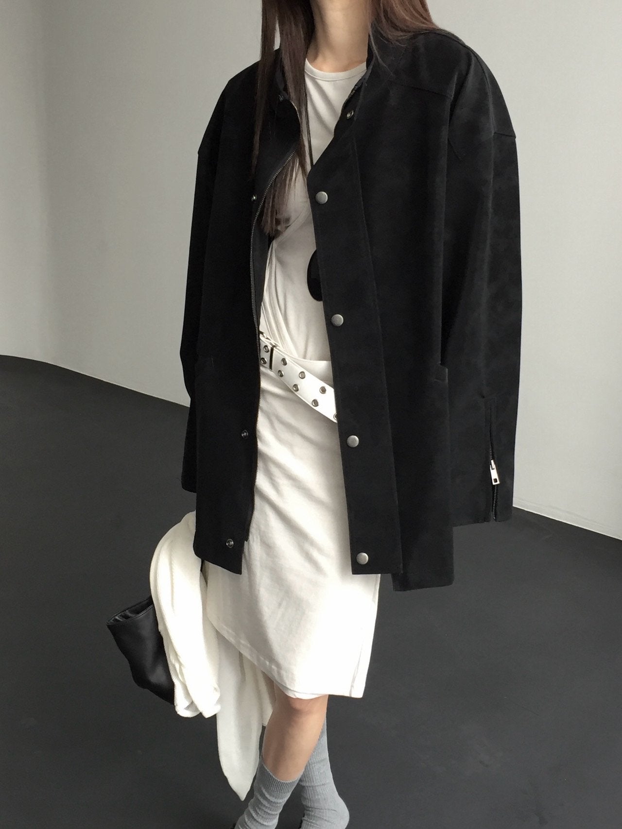 Trench Leather Jacket