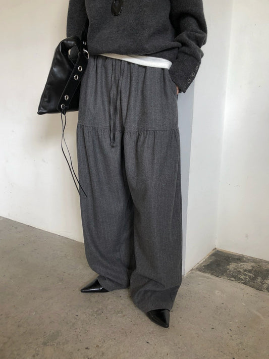 Wool Stripe Trousers