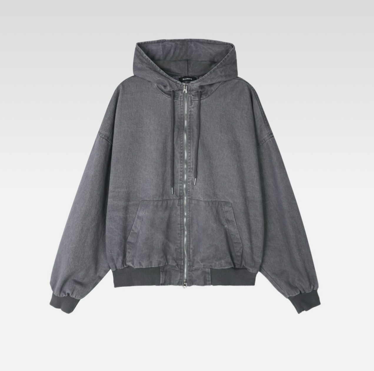 Two way zip up hoodie