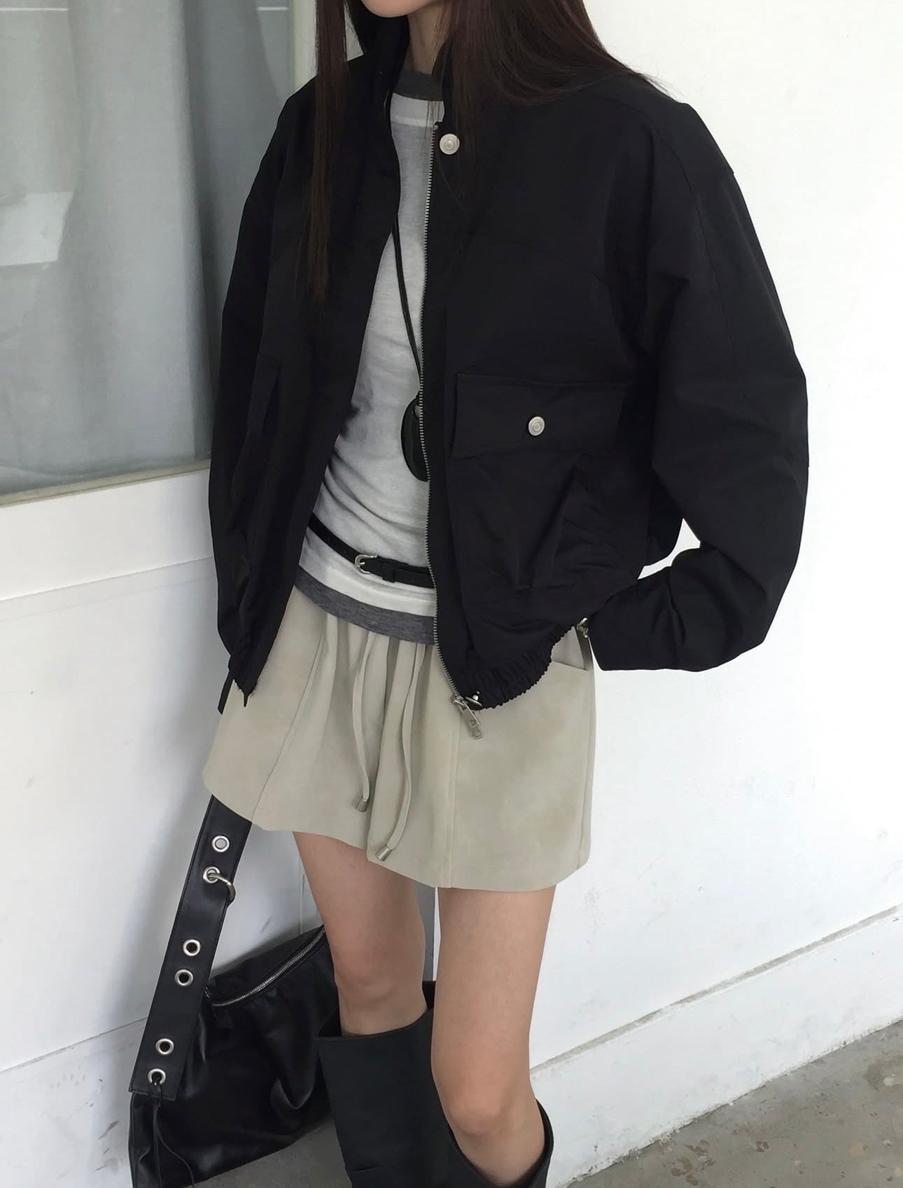 Suede Leather Shorts