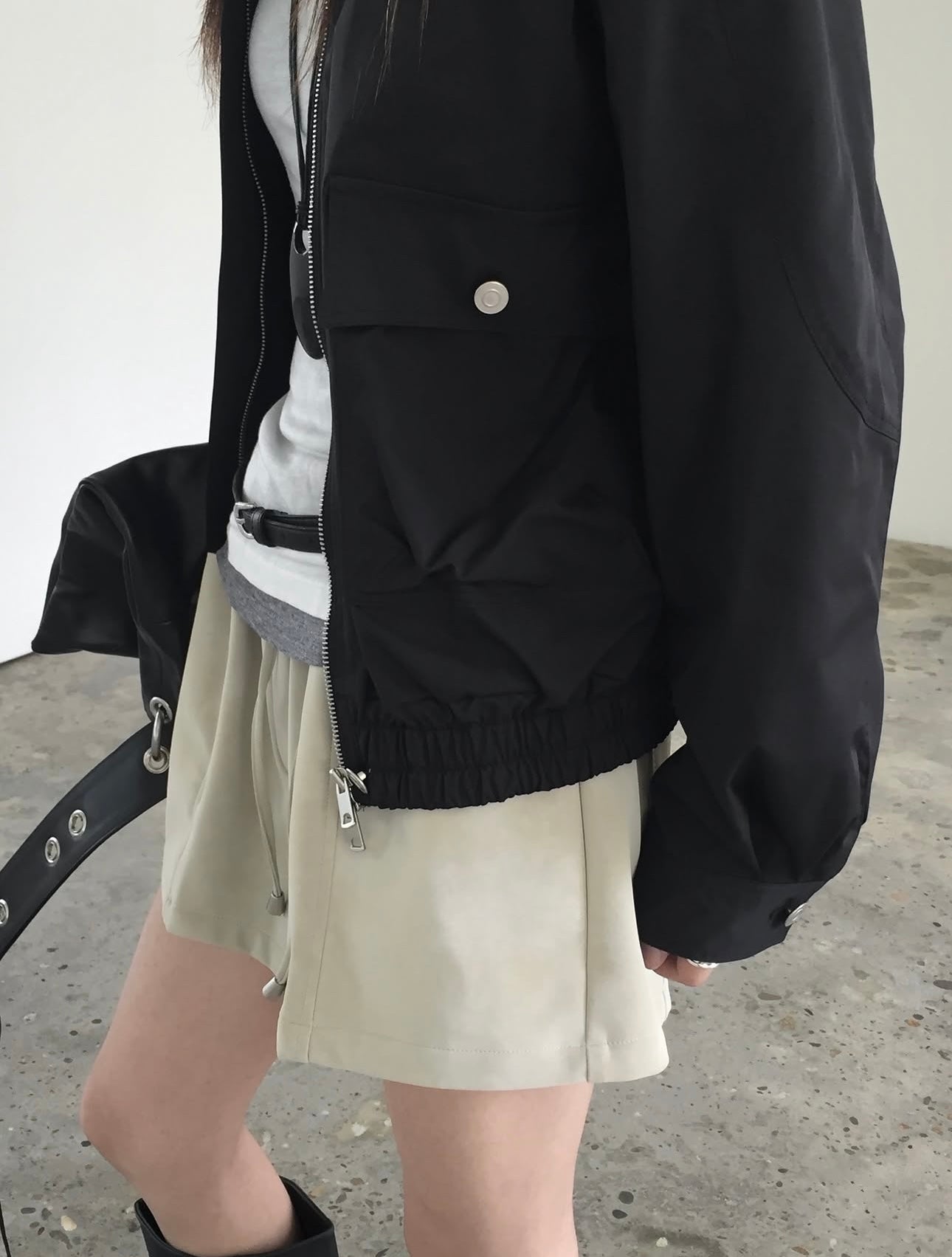 Suede Leather Shorts