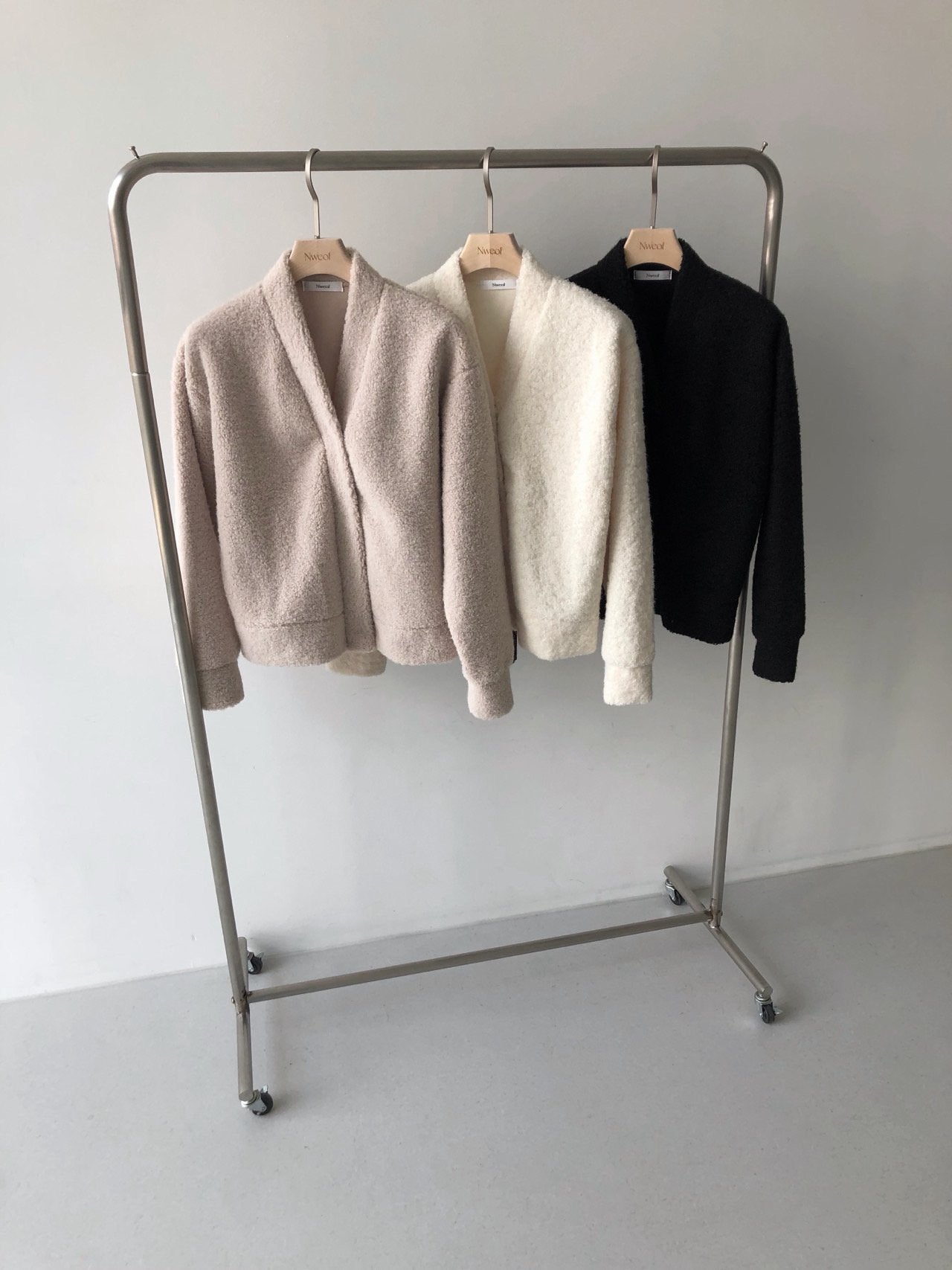 Wool Fleece Cardigan