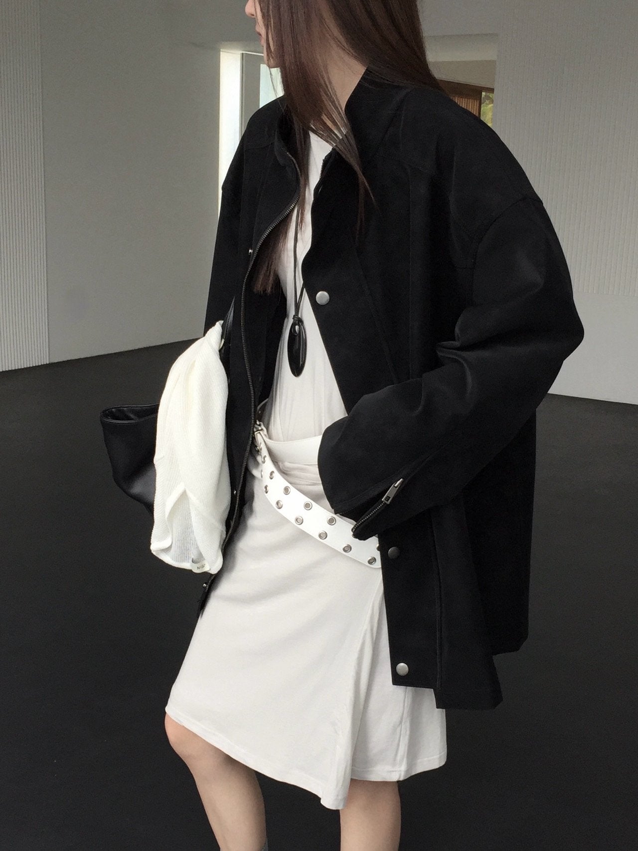 Trench Leather Jacket