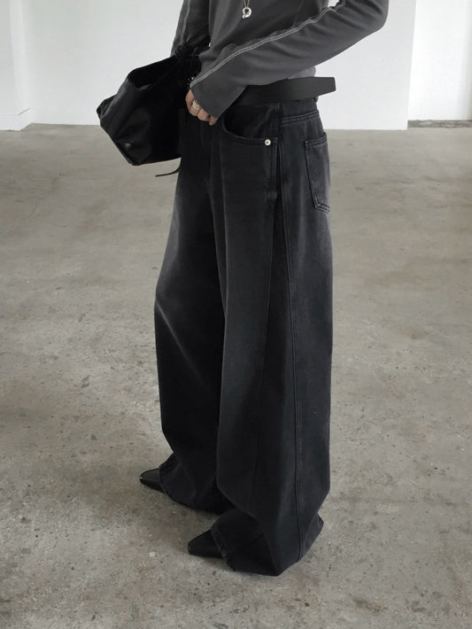 Moor Black Thermal Denim