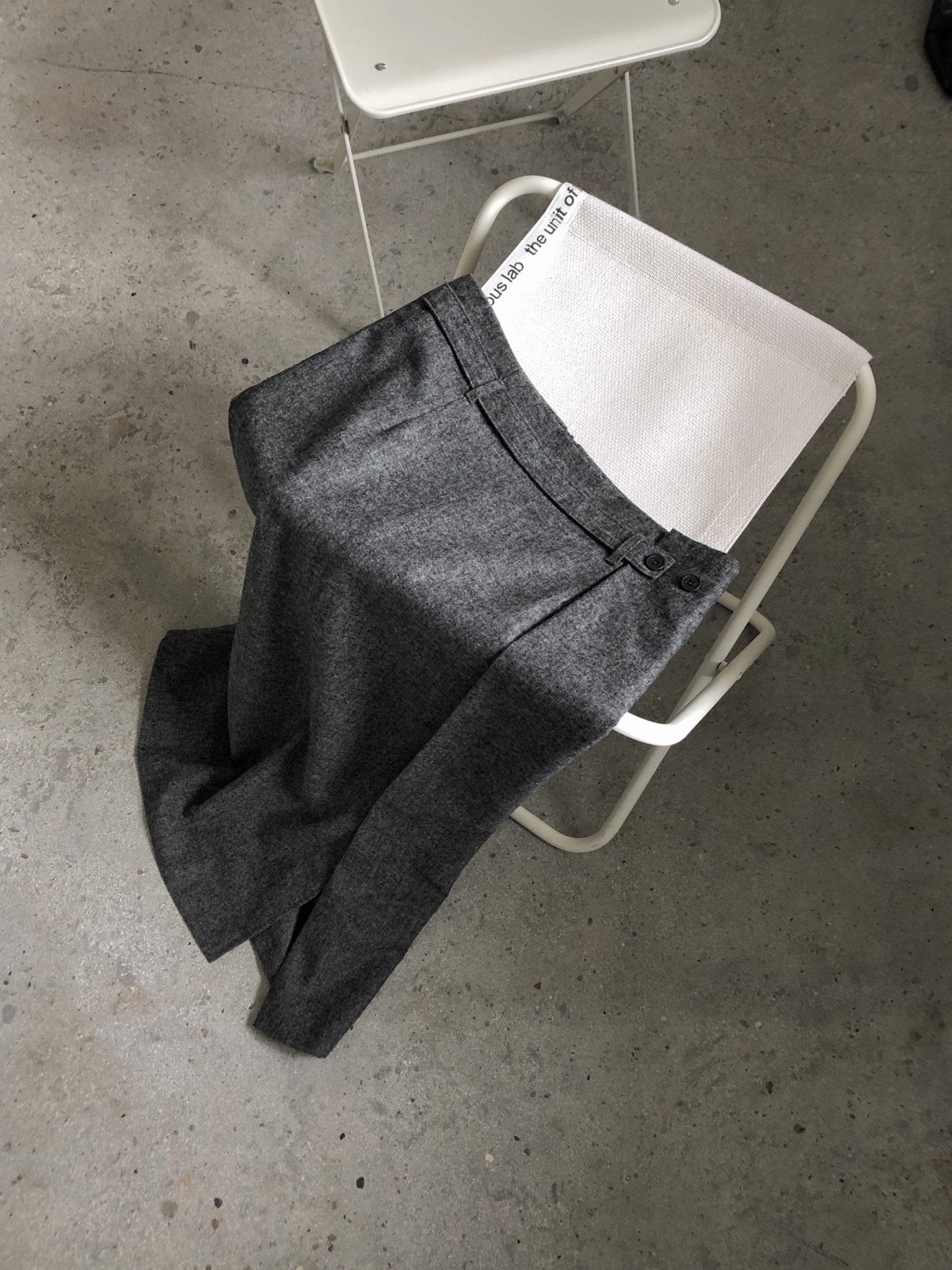 Wool Belted Maxi Skirt