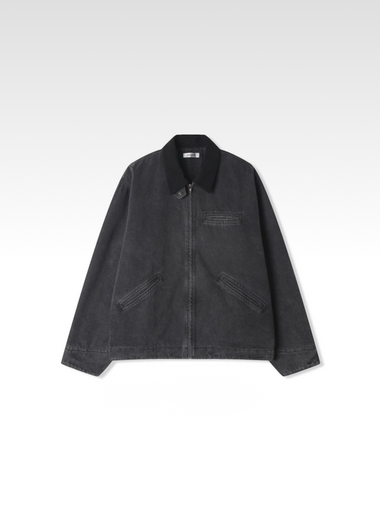 Double Collar Denim Jacket