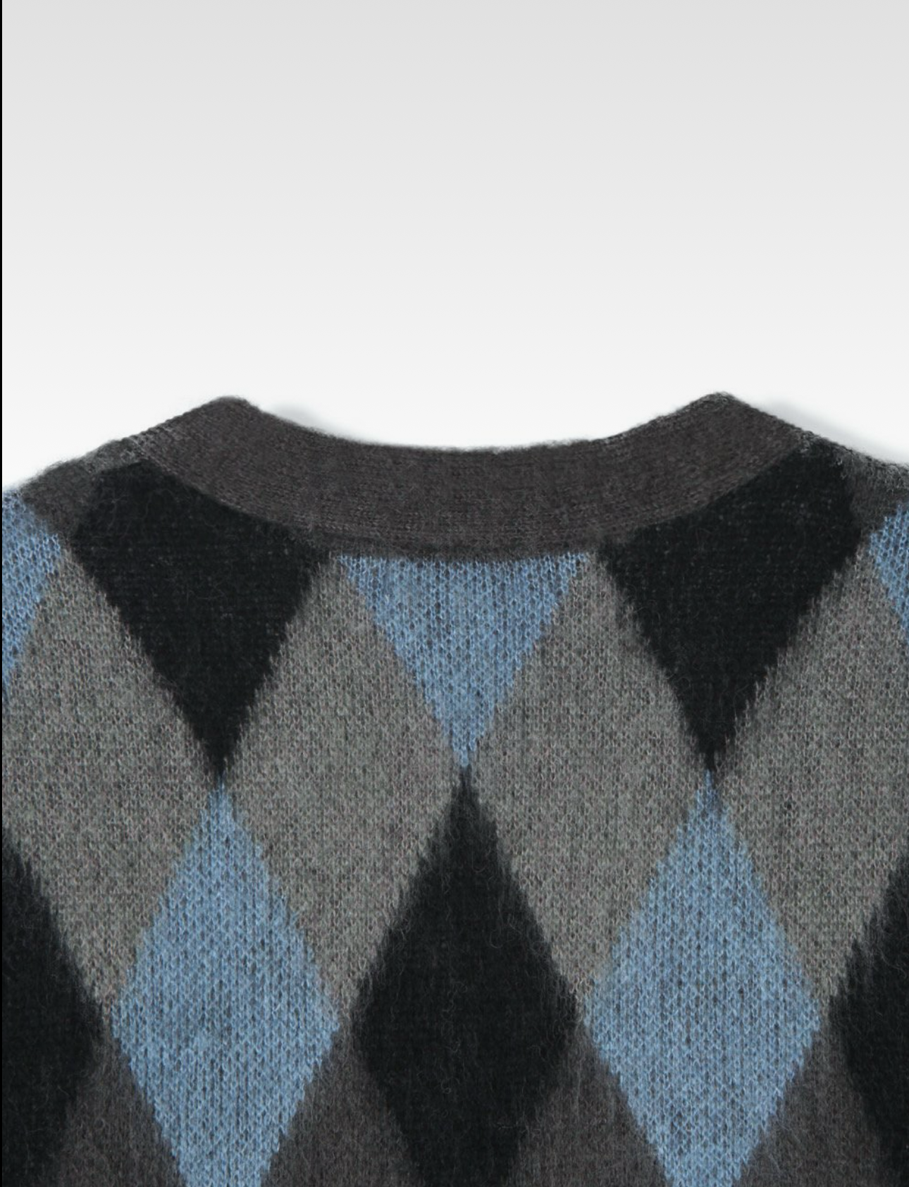 Argyle Knit Cardigan