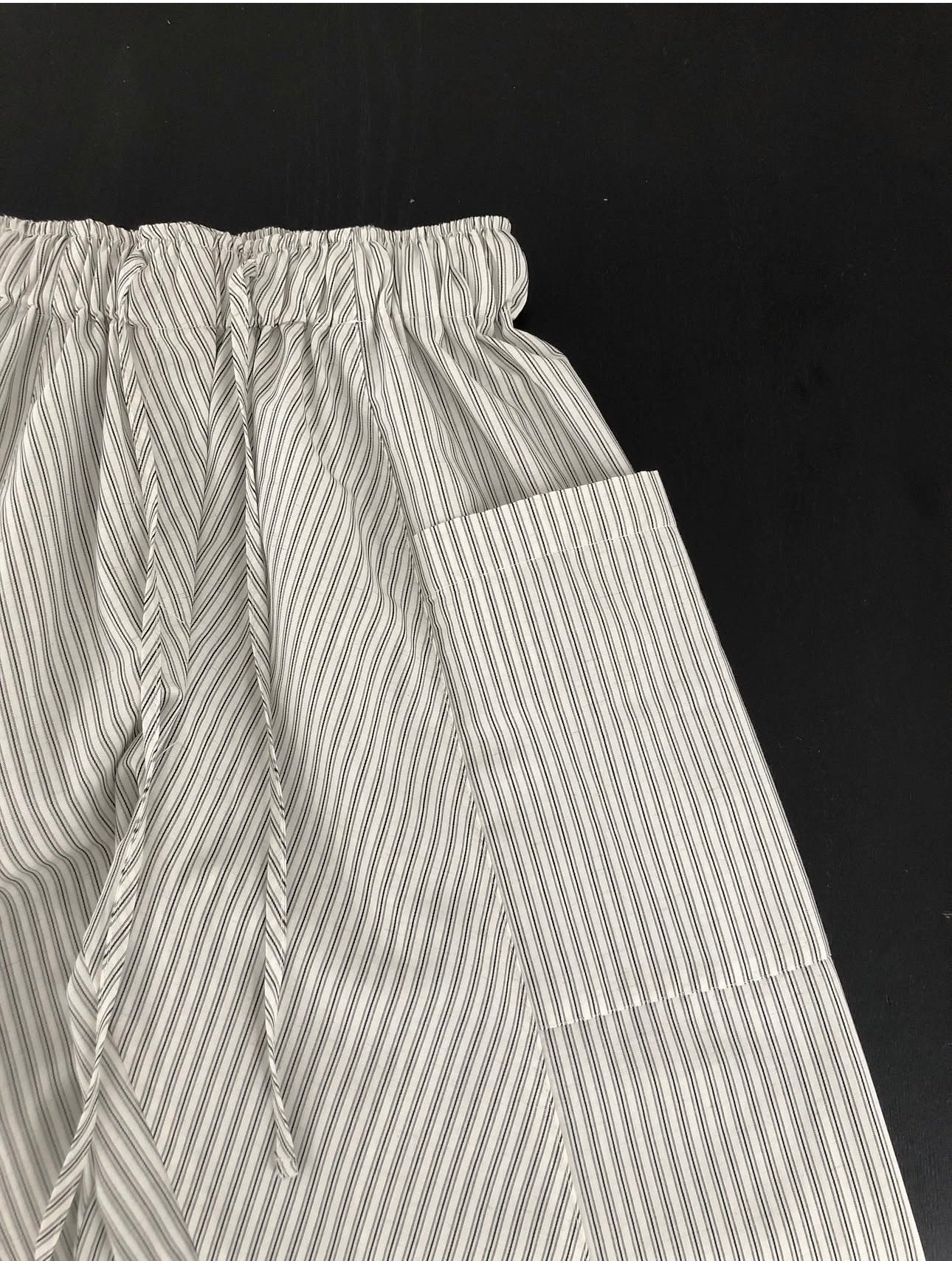 Stripe Cotton Trousers